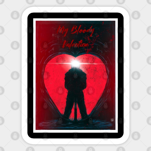 My Bloody Valentine Sticker by forcefedartanddesign